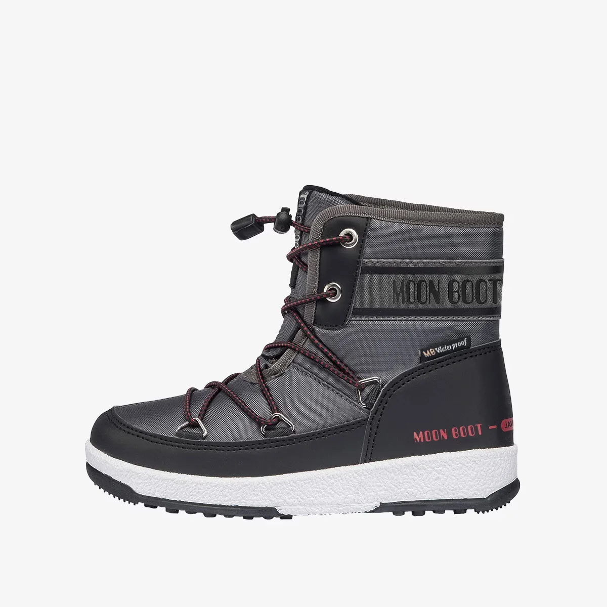 MOON BOOT JR BOY MID WP 2 BLACK/CASTLERO