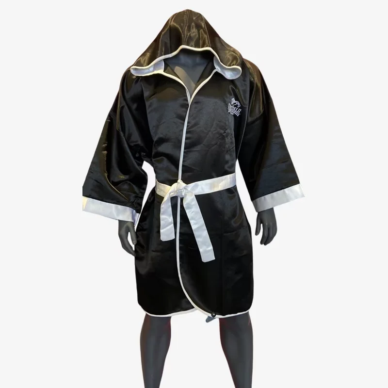 Lonsdale Boxing Gown30 Black/White Large