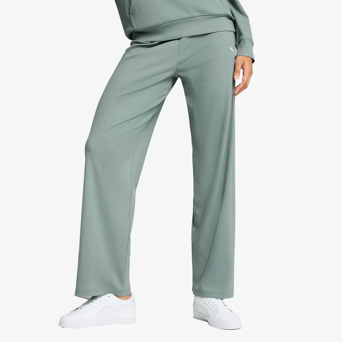 PUMA ESS ELEVATED High-Waist Straight Le