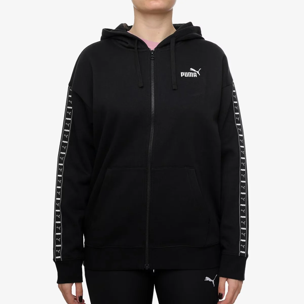 PUMA ESS TAPE RELAXED FULLZIP HOODIE FL