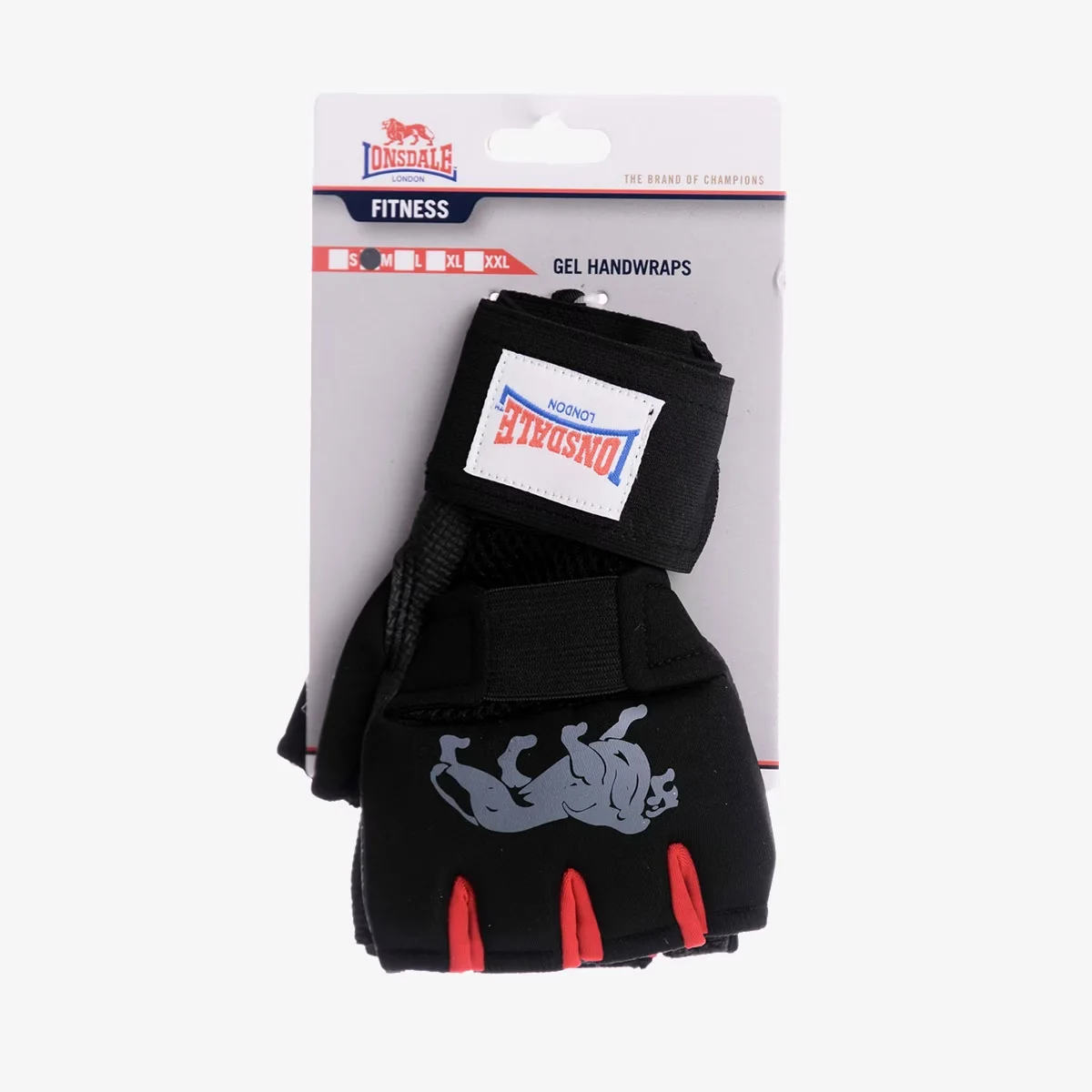LONSDALE GEL HANDWRAP 00 BLACK/RED