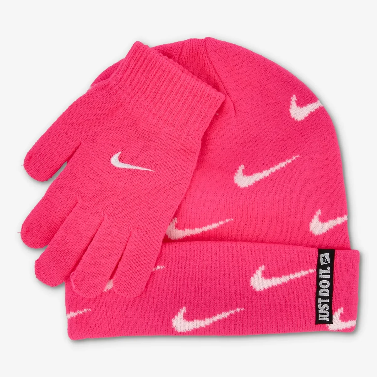 SWOOSH REPEAT BEANIE SET