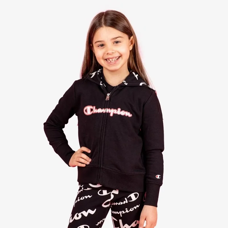 GIRLS HEART FULL ZIP HOODY