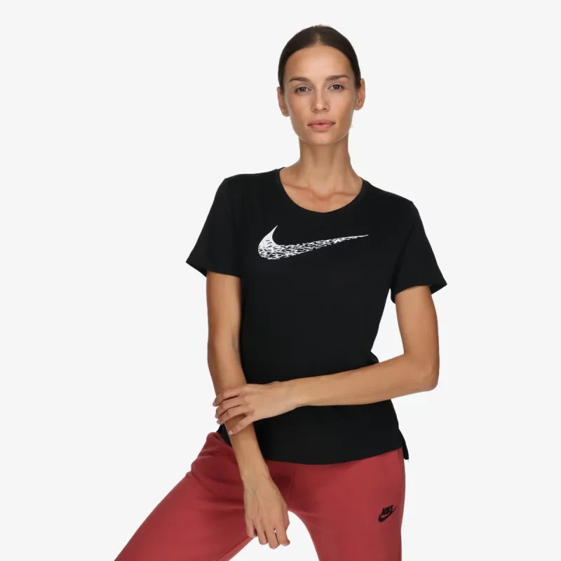 W NK SWOOSH RUN SS TOP