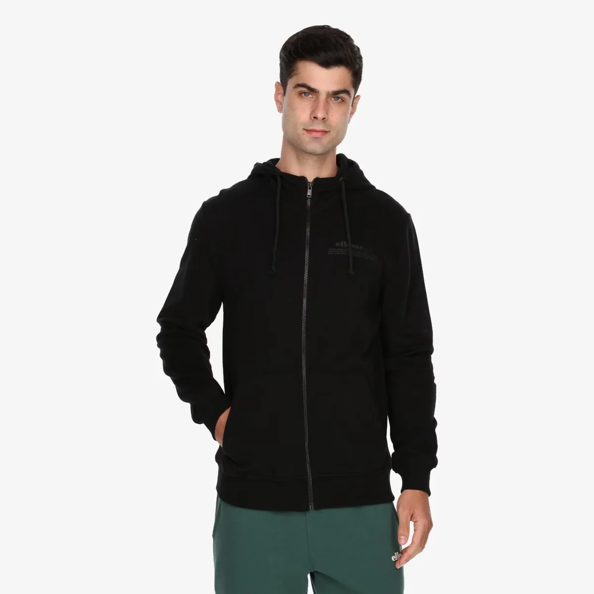 ELLESSE MENS FULL ZIP HOODY