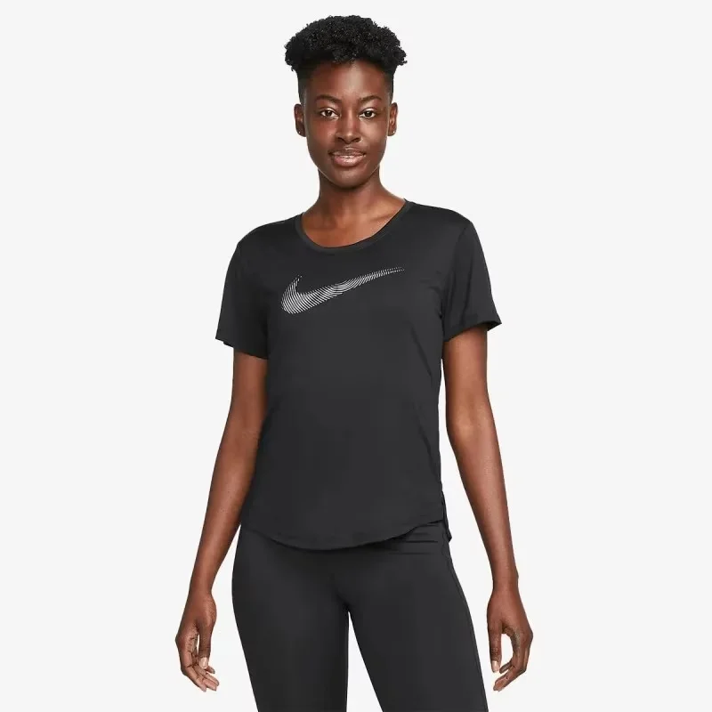 W NK DF SWOOSH HBR SS TOP
