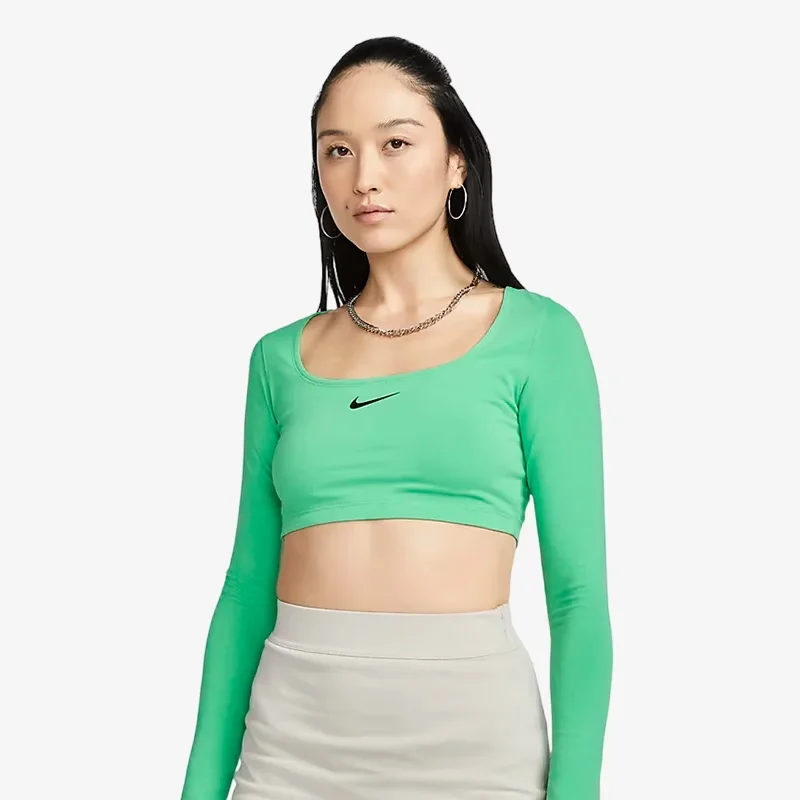 W NSW LS CROP TOP SW