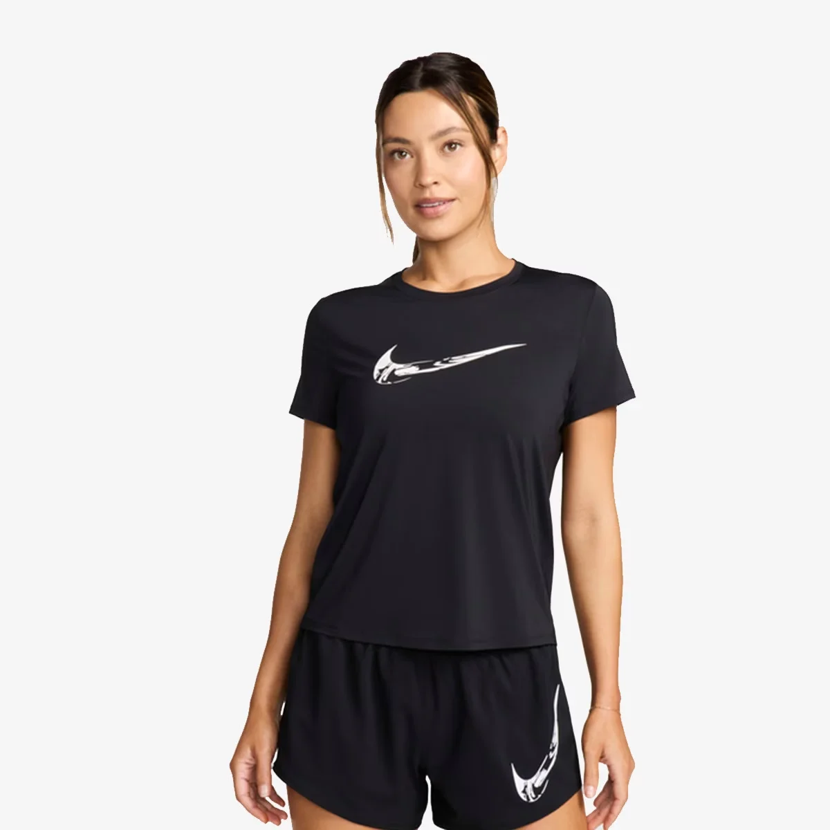W NK ONE SWOOSH HBR DF SS TOP