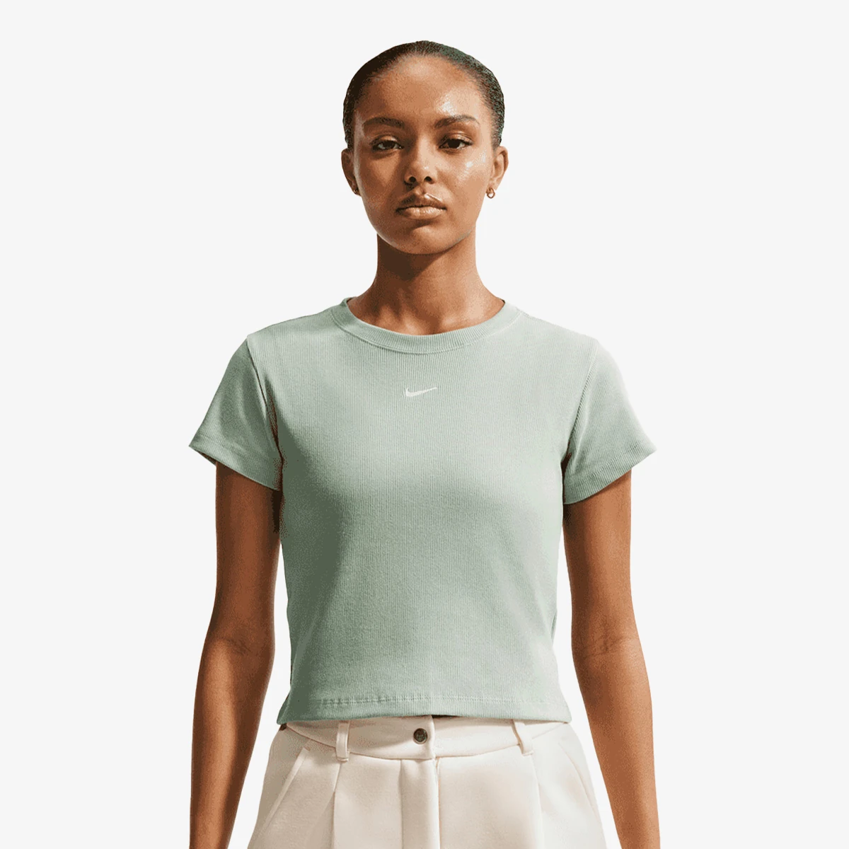 W NSW RIB  TGHT SS TEE