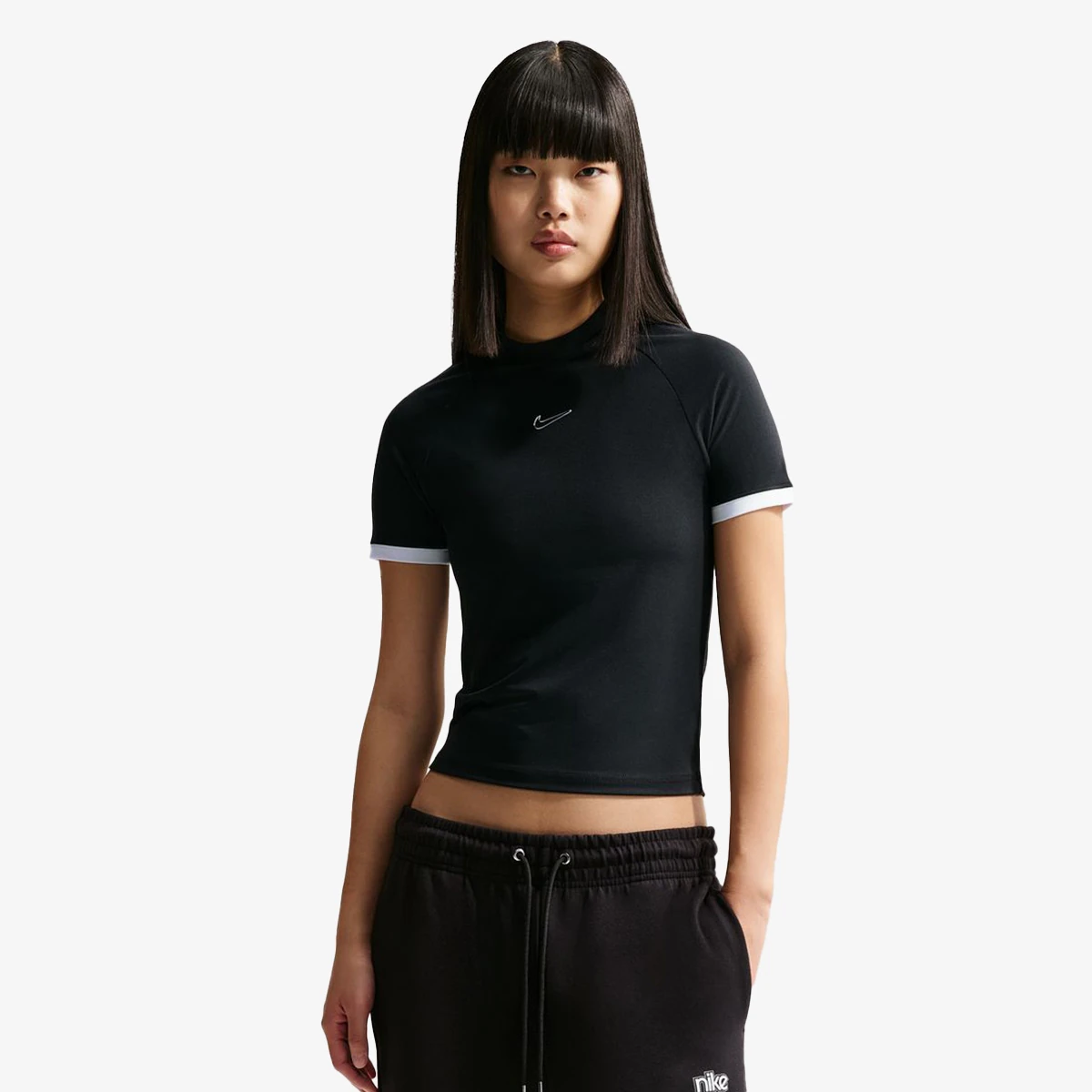 W NK SS FITTED TOP GLS