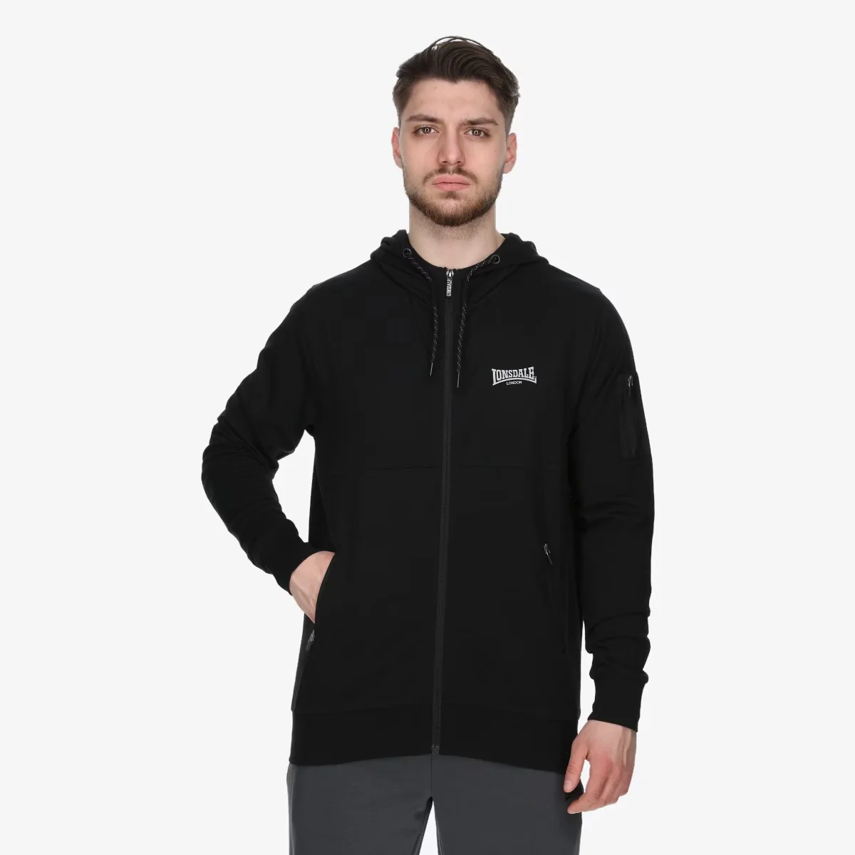 Black Full Zip Hoody
