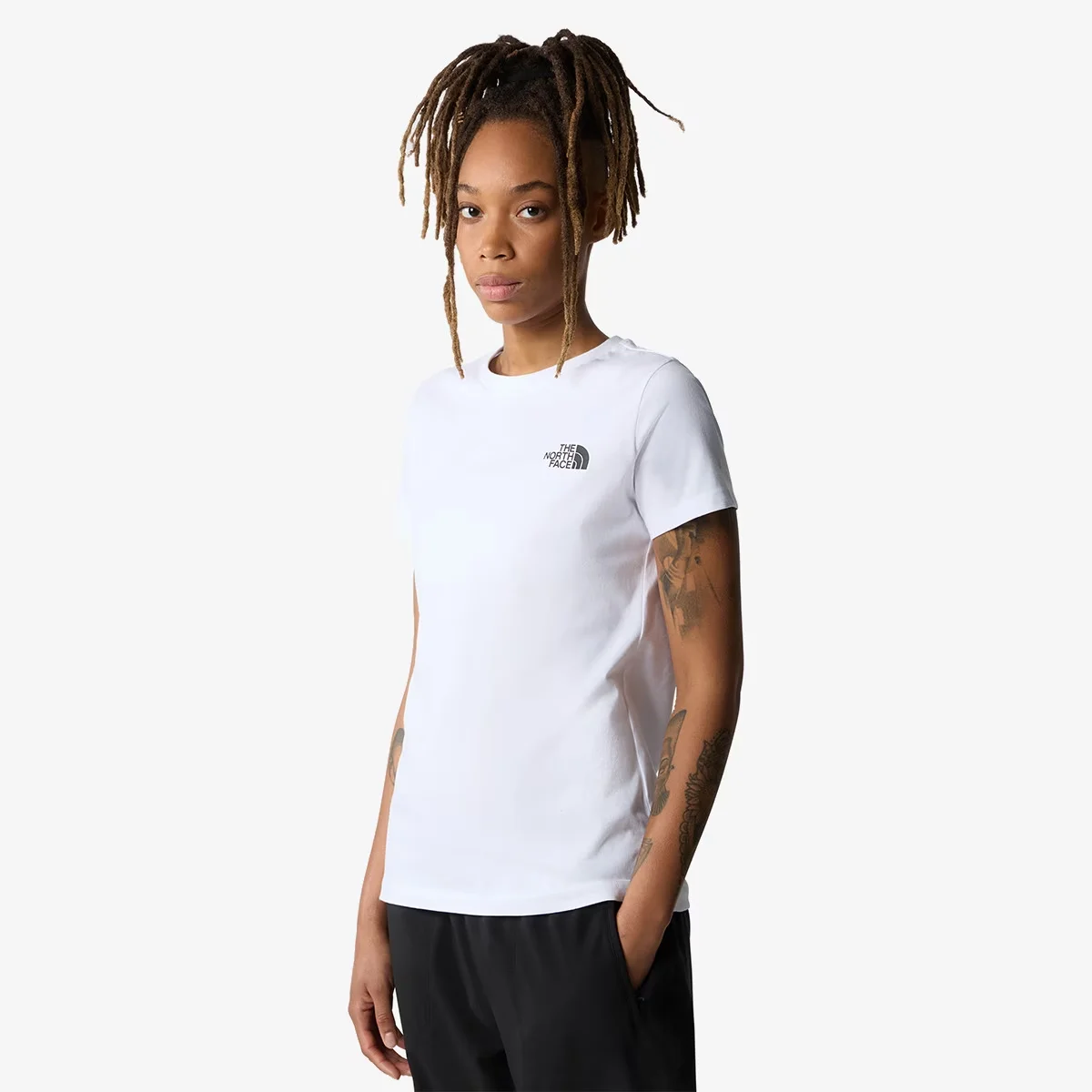 W S/S REDBOX TEE TNF WHITE