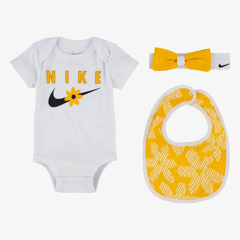 HEADBAND, BODYSUIT & BIB  3-PIECE SET